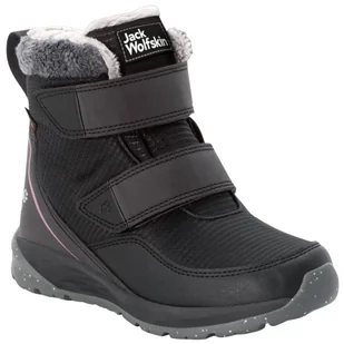 Buty dziecięce Jack Wolfskin Polar Wolf Texapore Mid Vc K Rozmiar butów (UE): 39 / Kolor: czarny/różówy - Buty dla chłopców - miniaturka - grafika 1