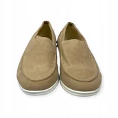 Mokasyny męskie - Mokasyny męskie zamszowe Old Money 38 - miniaturka - grafika 1