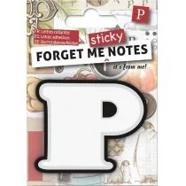 IF Forget me sticky notes kart samoprzylepne litera P - Zakładki do książek - miniaturka - grafika 1
