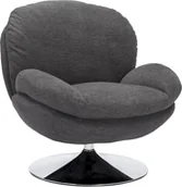 Fotele - FOTEL BRIGITTE CHROM STELAŻ / BREGO CIEMNY SZARY 18 - miniaturka - grafika 1