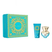 Zestawy perfum damskich - Versace Zestaw Woda toaletowa Dylan Turquoise Pour Femme + Żel do ciała 30 ml + 50 ml - miniaturka - grafika 1