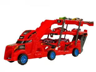Samochód laweta transporter ciężarówka autka Wyrzutnia - Tory, garaże, parkingi - miniaturka - grafika 4