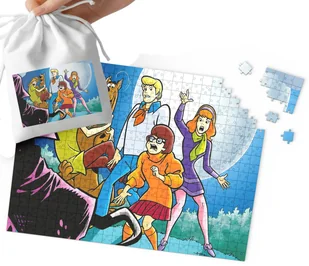 PUZZLE - Scooby Doo WZORY Z BAJEK I GIER PREZENT DLA DZIECI 24el + WORECZEK - Puzzle - miniaturka - grafika 1