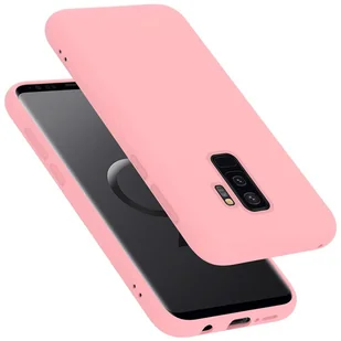 Pokrowiec Do Samsung Galaxy S9 PLUS Etui w LIQUID RÓŻOWY TPU Silikon Case Cover Obudowa Ochronny Cadorabo - Etui i futerały do telefonów - miniaturka - grafika 1