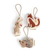 Zestawy naczyń dla dzieci - Filibabba Haftowane ozdoby świąteczne Wonderful Winter Forest Friends - miniaturka - grafika 1