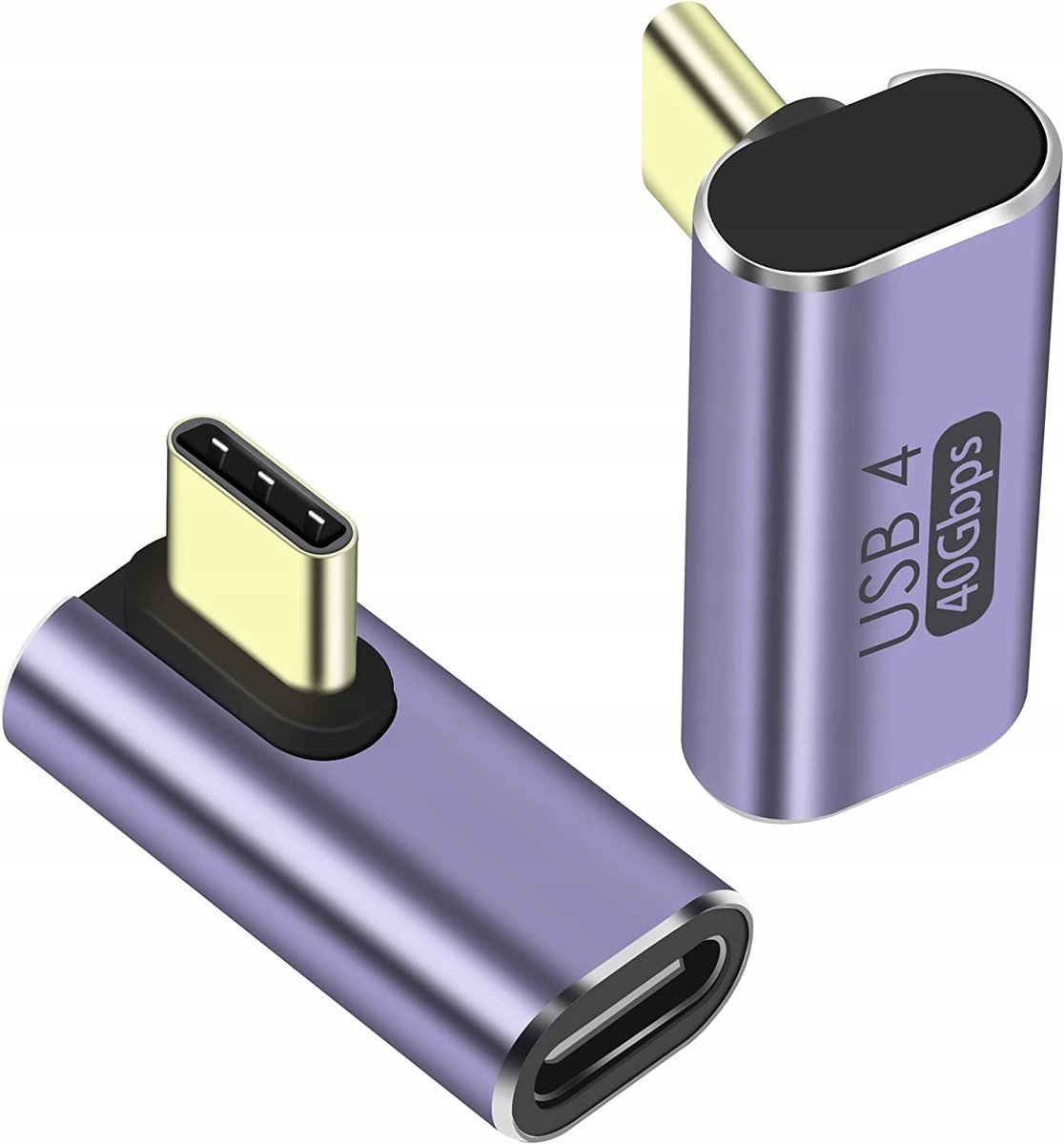 Adapter PremiumCord USB-C na USB-C, USB 4.0, kątowy 90°