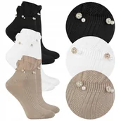 Skarpetki damskie - 3x Bawełniane Skarpety Skarpetki DAMSKIE 3 Pary MORAJ Glamour r. 38-41 - miniaturka - grafika 1