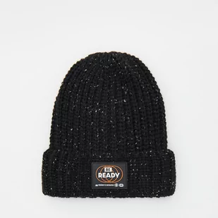 Reserved - Czapka z naszywką - Czarny - Czapki dla dzieci - miniaturka - grafika 1