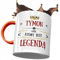 Kubki - Kubek Pomarańczowy dla Tymona Kolegi Męża Prezent z Nadrukiem ze Zdjęciem + Opakowanie na prezent (wzór 03) - miniaturka - grafika 1