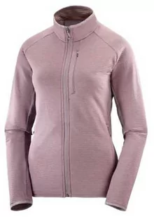 Bluza Salomon Essential Lightwarm FZ W Moonscape - Bluzy sportowe męskie - miniaturka - grafika 1