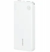 Powerbanki - Usams PB83 2xUSB-A 1xUSB-C 10000mAh biały - miniaturka - grafika 1