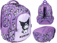 Plecaki szkolne i tornistry - Kuromi Violet Plecak Szkolny dla Dziewczynki 4-komorowy BPL58 Tornister 1-3 - miniaturka - grafika 1