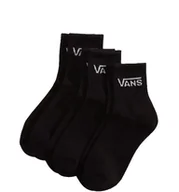 Skarpetki męskie - Skarpety Unisex VANS Classic Half Crew Black (3 pary)VN000QBWBLK1 L - miniaturka - grafika 1