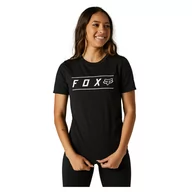 Odzież motocyklowa - Koszulka T-Shirt FOX LADY PINNACLE TECH , kolor czarno-biała M - miniaturka - grafika 1