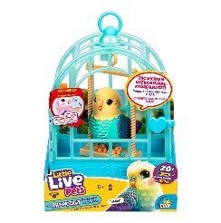 Little Live Pets /26683/ Mój Prawdziwy Ptaszek Z Klatką Niebieski