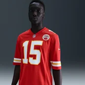 Swetry męskie - Męska koszulka do futbolu amerykańskiego NFL Kansas City Chiefs (Patrick Mahomes) - Czerwony - Nike - miniaturka - grafika 1