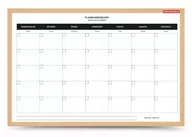 Tablice i flipcharty - Memoboards, tablica suchościeralna, planer miesięczny, 60x40 cm - miniaturka - grafika 1