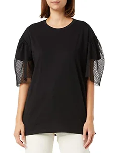 Sisley T-shirt damski, czarny 100, M - Koszulki i topy damskie - miniaturka - grafika 1