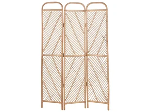 3-panelowy składany parawan pokojowy rattanowy 106 x 180 cm naturalny COSENZA - Parawany - miniaturka - grafika 1