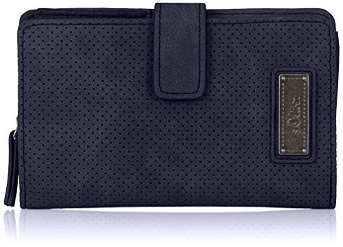 s.Oliver (Bags) Portmonetka damska Portmonetka 16 x 10 x 1 cm, niebieski - Niebieski Dark Blue 5852-16x10x1 cm (B x H x T)