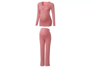 Bielizna ciążowa - esmara Piżama ciążowa z bawełną (S (36/38), Różowy) - grafika 1