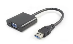 MicroConnect Kabel USB USB 3.0 VGA M-F Czarny USB3.0VGA - Kable USB - miniaturka - grafika 1
