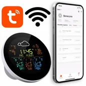 Stacje pogodowe - Stacja Pogodowa 3 Czujniki Meteorologiczna Smart Prognoza Pogody Tuya - miniaturka - grafika 1