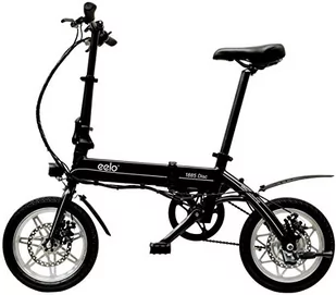eelo 1885 Disc składany rower elektryczny – przenośny i łatwy do schowania – szybko ładowany akumulator litowo-jonowy i cichy silnik eBike (czarny 1885 Pro) - Rowery elektryczne - miniaturka - grafika 1