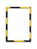 Systemy ekspozycyjne i znaki informacyjne - Magnetoplan Koszulka magnetyczna A4 ramka czarno-żółta 5szt 1131442 - miniaturka - grafika 1