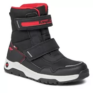 Buty dla chłopców - Śniegowce KangaRoos K-Mj Sharp V Rtxjet 18929 000 5053 Black/Fiery Red - miniaturka - grafika 1