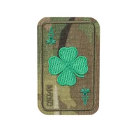 Odzież taktyczna i umundurowanie - M-Tac - Naszywka Szczęśliwa Karta - Cordura 500D - Koniczyna - MultiCam - 51391008 - miniaturka - grafika 1