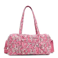 Torby podróżne - Vera Bradley Damska kultowa średnia torba podróżna, bawełniana torba, jeden rozmiar, Botaniczny Paisley Różowy, Jeden rozmiar, Bawełniana średnia torba podróżna - miniaturka - grafika 1