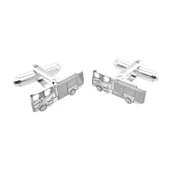 Spinki do mankietów i krawatów - Srebrne spinki do mankietów Wóz strażacki - Straż Pożarna - GCBA - Ciężki wóz ratowniczo-gaśniczy [925] (S1601) - miniaturka - grafika 1