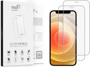 2 szt. | moVear 2.5D - Szkło hartowane do Apple iPhone 12 Mini (5.4") | Do Etui, fullGlue, 9H - Szkła hartowane na telefon - miniaturka - grafika 1