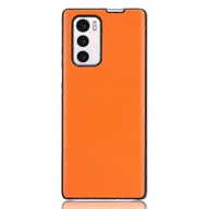 Etui i futerały do telefonów - Kompatybilny z LG Wing 5G PU Powlekany skórzanym etui na telefon PC Odporny na upadki pokrowiec na smartfon Pomarańczowy - miniaturka - grafika 1
