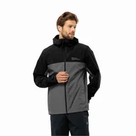 Kurtki męskie - Męska kurtka przeciwdeszczowa Jack Wolfskin WEILTAL 2L JKT M slate - S - miniaturka - grafika 1