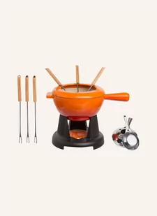 Le Creuset Zestaw Do Fondue Dla 6 Osób orange - Zestawy do fondue - miniaturka - grafika 1