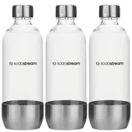 Akcesoria i części AGD - 3x Butelka do saturatora SodaStream 1L Stalowa - miniaturka - grafika 1