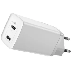 Baseus GaN2 Lite | Ładowarka sieciowa 2x USB-C Power Delivery Quick Charge 4.0 Samsung AFC 65W CCGAN2L-E02 - Ładowarki do telefonów - miniaturka - grafika 1