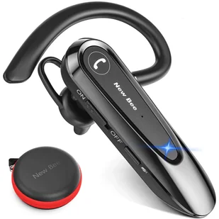Zestaw słuchawkowy słuchawka New Bee B45 Bluetooth 5.0 bezprzewodowa do rozmów dla kierowcy BT do 15m czarny - Słuchawki bluetooth - miniaturka - grafika 16