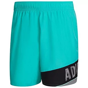 adidas Męski kostium kąpielowy Lineage Clx Sl, miętowy rush, XS - Stroje kąpielowe - miniaturka - grafika 1