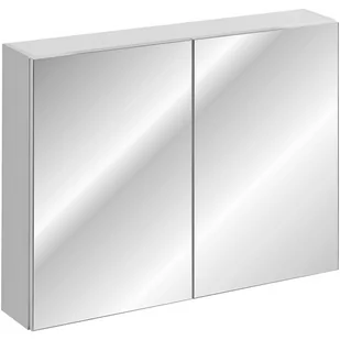 Comad Leonardo White szafka 90 cm lustrzana Biały Smooth/mat LEONARDOWHITE84-90-B-2D - Szafki łazienkowe - miniaturka - grafika 2