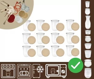 Słoiki WECK 12szt/ drewniane wieko słoik 850ml MOLD / Wamar-Sosenka - Pojemniki kuchenne Słoiki WECK 12szt/ drewniane wieko słoik 850ml MOLD / Wamar-Sosenka - Pojemniki kuchenne - miniaturka - grafika 1