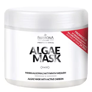 Farmona Professional ALGEA MASK Maska Algowa Aktywny węgiel 500ml - Maseczki do twarzy - miniaturka - grafika 1