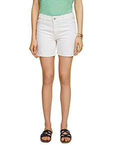 edc by ESPRIT Damskie szorty dżinsowe 053CC1C308, 100/białe, 28, 100 / biały, 28 - Spodenki damskie - miniaturka - grafika 1