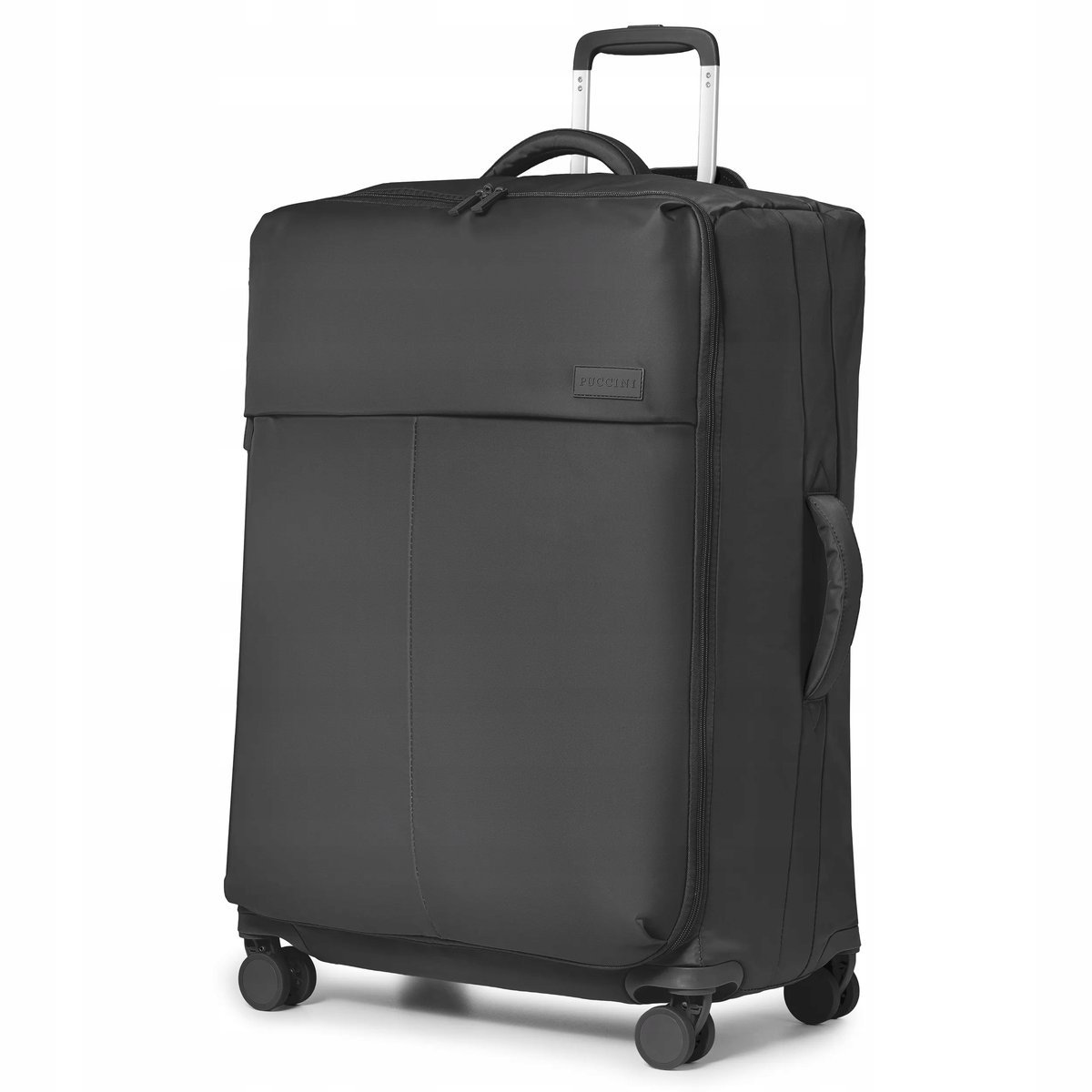 PUCCINI Walizka Podróżna Duża Miękka Materiałowa Nylon EM50251A-1 Czarna
