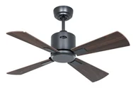 Wentylatory sufitowe - Energooszczędny wentylator sufitowy z pilotem Eco Neo III WiFi 92 cm bazaltowo-szary Łopatki z drewna orzechowego / wiśniowego - miniaturka - grafika 1