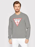 Bluzy męskie - Guess Bluza Audley M2YQ37 K6ZS1 Szary Slim Fit - miniaturka - grafika 1