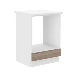 Szafka Dolna Stojąca Pod Zabudowę Piekarnika 60 D Gaz z Blatem Dave Stolarz Lempert Dąb Sonoma Trufel, Biały - Szafki kuchenne - miniaturka - grafika 1