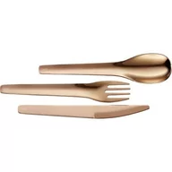 Zestawy sztućców - zestaw sztućców w etui, 3 el., 18 cm, brązowe kod: LU-00240873 + Sprawdź na SuperWnetrze.pl - miniaturka - grafika 1